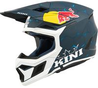 Kini Red Bull MX3 1.0 Motocross Helmet, white-turquoise-blue, size M for Men