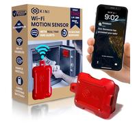 Kini Wi-Fi Motion Sensor Alarm & Tamper Alert- Instant App, SMS & Email Alerts - Gun Safes, Cabinets, Drawers - Easy Install, No Subscription, Rechargeable 12-18 Month Battery, IFTTT