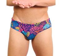 Kiniki Men's Tan Through Swim Brief Swimwear - Floral Wave