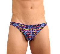 Kiniki Men's Tan Through Swim Micro Brief Swimwear - Aloha