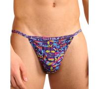 Kiniki Men's Tan Through Swim Tanga Swimwear - Aloha