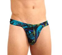 Kiniki Men's Tan Through Swim Thong Swimwear - Java