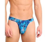 Kiniki Men's Tan Through Swim Thong Swimwear - Ultramarine