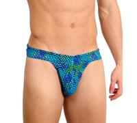 Kiniki Men's Tan Through Swim Thong Swimwear - Viper