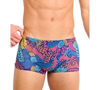 Kiniki Men's Tan Through Swim Trunks Swimwear - Floral Wave