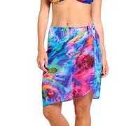 Kiniki Women's Tan Through Beach Sarong - Storm