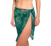 Kiniki Women's Tan Through Beach Sarong Cover Up - Ultra Light & Quick Drying.
