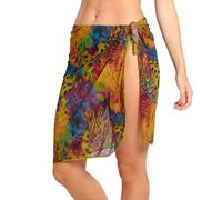 Kiniki Women's Tan Through Beach Wrap - Amalfi Green