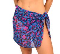 Kiniki Women's Tan Through Beach Wrap - Oasis