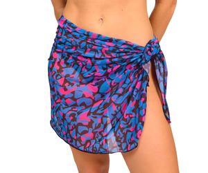 Kiniki Women's Tan Through Beach Wrap - Oasis