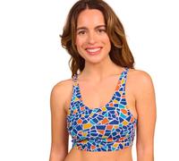 Kiniki Women's Tan Through Cropkini Bikini Top Swimwear - Monaco