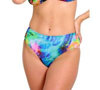 Kiniki Women's Tan Through High Waisted Bikini Brief Swimwear - Storm