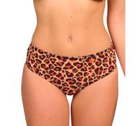 Kiniki Women's Tan Through High Waisted Bikini Brief Swimwear - Cheetah