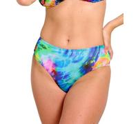 Kiniki Women's Tan Through High Waisted Bikini Brief Swimwear - Storm
