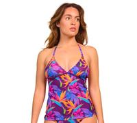 Kiniki Women's Tan Through Tankini Top Swimwear - Paradise Purple