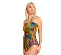 Kiniki Women's Tan Through Tube Swimsuit Swimwear - Amalfi Green