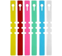 KINJOEK 1200 PCS Colored Plastic Plant Labels, Adjustable Wrap Around Hanging Tags, Plant Tree Tags for Plants Garden