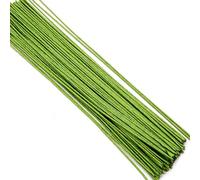 KINJOEK 200 Counts 14 Gauge Floral Wire,16 Inch x 2mm Thick Coated Wire Craft Stem Wire for DIY Floral Arrangements and Decorations