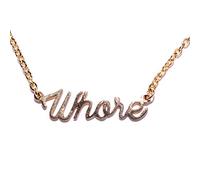 kink ink Necklace Gold Plated Stainless Steel Chain for Sexy Kinky Adults