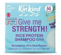 KinKind Rice Water Shampoo Bar for Hair Growth - Give Me STRENGTH! Hair Thickening Solid Shampoo Bar with Rice Protein | Volume for Fine & Flat Hair | Natural Travel Shampoo Bar for Hair UK