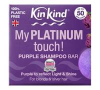 KinKind Purple Shampoo Bar - My PLATINUM Touch! Solid Shampoo Bar for Blonde, Silver & White Hair | Natural Shampoo Bar, Travel Shampoo Bars for Hair UK | Up to 50 Washes - Vegan