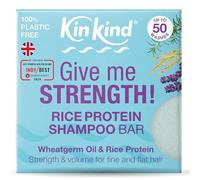 KinKind Rice Water Shampoo Bar for Hair Growth. Give Me STRENGTH! Shampoo Bars for hair UK made. Solid Shampoo Bar with Rice Protein & Rosemary for Thickening Menopause, Thinning, Fine & Flat Hair