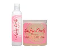 Kinky Curly Knot Today Leave In Conditioner + Curl Custard Gel 8oz Each COMBO
