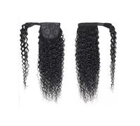 Kinky Curly Ponytail Human Hair Extensions Wrap Around Curly Ponytail Extension Hair(14inches)