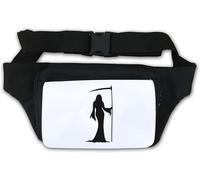 Kinky Grim Reaper Art Waist Bag Fanny Pack White