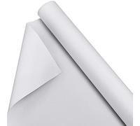 Kinlop 36 Inch x 20 Feet Double Primed Cotton Canvas White Canvas Roll for Oil and Acrylic Paint
