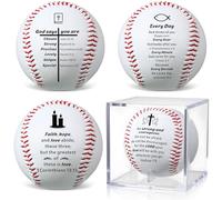 Kinlop 4 Pack Christian Baseball Gifts Baptism First Communion Religious Confirmation Gifts for Christmas Baseball Lovers Men Women Teenager Christmas Stocking Suffers Graduation Church Welcome