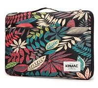 Kinmac 360 Degree Protective Laptop Sleeve Case Bag with Handle for MacBook Air 15 inch and 15 inch-15.6 inch HP Lenovo Dell ASUS Acer Notebook Computer (Black Maple)