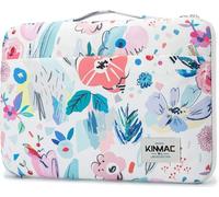 Kinmac 360 Degree Protective Laptop Sleeve Case Bag with Handle for MacBook Air 15 inch and 15 inch-15.6 inch HP Lenovo Dell ASUS Acer Notebook Computer (Flower)