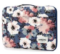 Kinmac 360° Protective Laptop Sleeve Case Bag Cover with Handle for MacBook Air 15 inch, and 15 inch-15.6 inch HP,Lenovo,Dell,ASUS,Acer Notebook Computer (Camellia)