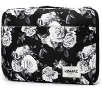 Kinmac 360° Protective Waterproof Laptop Case Bag Sleeve with Handle for MacBook Pro 16, and 15 inch-15.6 inch Laptop (White Rose)