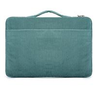 Kinmac Corduroy Green 360° Protective Water Resistant Laptop Sleeve for 14 inch Laptops (HP, Lenovo, Dell, ASUS, Acer, MacBook Pro), Everyday Use, Travel, Shockproof, Modern, Adult, Unisex