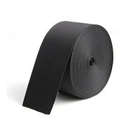KINMINGZHU 2 Inch Wide 10 Yards Black Nylon Webbing Strap，Polypropylene Heavy Straps for Bags, Hammocks, Outdoor Climbing and DIY Making Luggage Strap, Pet Collar, Backpack Repairing