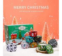 KINMRIS 12 Pack Christmas Scented Candles Gift Set, Natural Soy Wax Xmas Aromatherapy Scented Candles for Women and Men