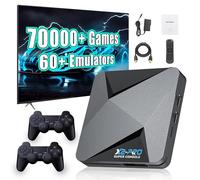 KINMRIS Super Console X2 Pro with 70,000 Video Games 256G Retro Video Game Console 60+ Game Emulators with Two Gamepad Children's Game Box