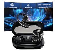 KINMRIS T23 AI Translation Earbuds Real Time, 138 Language Translator Earbuds, 6 Translation Modes, 60H, Bluetooth 5.4, 3-in-1 Translation Headphones Translating Device, for Travel Business Learning