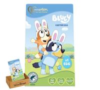 Kinnertn Bluey Milk Chocolate Easter Egg, 50g, Hollow Egg, Rainforest Alliance Certified, Bundle by UrbanShoppi (2x Box)