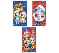 Kinnerton Advent Calendar 3-Pack | Bluey, Peppa Pig & Paw Patrol Chocolate Advents | 24 Milk Chocolate Treats Each | Nut Safe | Official Licensed Designs