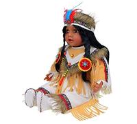KINNEX COLLECTIONS SINCE 1997 22" Collectible Native American (Indian) Vinyl Doll - VM221079 (Malini)