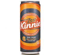 Kinnie Zest Cans - 24 x 330ml - Mediterranean Bittersweet Orange & Aromatic Herbs Soft Drink - Made in Malta