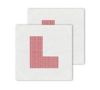 kinoco 2 L board stickers (180 x 180 mm) L board car self-adhesive waterproof L board motorcycle learning board self-adhesive perspective version