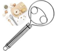 kinoco Danish Dough Whisk, Stainless Steel Kitchen Mixer Tool, 20cm Professional Baking Utensil