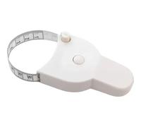 kinoco Retractable Body Tape Measure, 150 cm Portable Measuring Tape with Push-Button Lock System, for Accurate Measurements of Arm, Waist, Hips, Thigh, Chest & More (White)