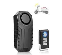KINOEE Bicycle Alarm, Anti-Theft Burglar Wireless Alarm with Remote Control for Bicycle/motorcycle/Electric Tricycle/car/door/window, Waterproof,113dB Super Loud Sound, 7 level Sensitivity