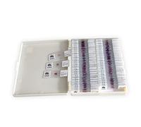 KINOFU 100 Pieces Human Pathology Prepared Slides ?Microscope Prepared Typical Histology Slides, Stained Structural Histology Slides For Medical Study Education Teaching Learning Tool