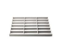 KINOFU Sunglasses Rack Holder 18 Slot Large Grey Premium Quality Velvet Glasses Box Tray Stackable Practical Trade Show Home Use Jewelry Display Organizer Sunglasses Stand Household